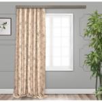 Штора портьерная "Ромашки" блэкаут кофе с мол 190*275*1 шт.