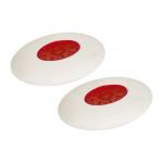 Ластик Attache овальный с пластиковым держателем 52x35x12 мм (2 штуки в упаковке)