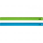 Линейка Attache 40 см пластиковая (2 штуки в упаковке)