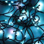 СНОУ БУМ Гирлянда электр. вьюн 10м, 100LED, аква, мерцание 10LED,ПВХ провод, 220В