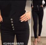 Джеггинсы высокий пояс черные 6318 In 3376 AN