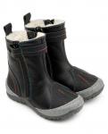 Сапоги детск.шерсть 22010  кожа, СТОКГОЛЬМ черный