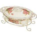 126-621 МАРМИТ С КРЫШКОЙ "КОРЕЙСКАЯ РОЗА" 25*15*10 СМ.(КОР=8ШТ.)