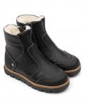 Ботинки детск.шерсть 23022  кожа, СТОКГОЛЬМ черный