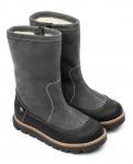Сапоги детск.шерсть 22011  кожа, БЕРЛИН серый