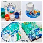 Арт-терапия  Набор Флюид Арт ПЛАНЕТА ЗЕМЛЯ 1/24