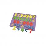 6101131 Набор Арифметика 27 знаков дерево, цвет, планшет 28х19 см