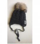 Шапка с косами и помпоном AN-192077