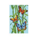 KH0259 Набор юного художника (20х30) ЯРКИЕ БАБОЧКИ  (14 цветов) 1/44