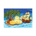 KH0261 Набор юного художника (20х30) ПИРАТСКИЙ ОСТРОВ  (10 цветов) 1/44