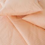 КПБ Страйп-сатин полоса Персик