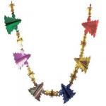 СНОУ БУМ Гирлянда-растяжка 20х19х200см ПВХ, многоцвет, "Елочка", MYH-134