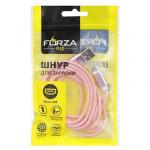 FORZA Кабель для зарядки Micro USB, в перломутровой оплетке, 1,5 м, 1А, синхр. с ПК, 3 цвета