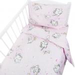 Постельное белье в детскую кроватку 1285/2 Мамонтенок розовый ГОСТ