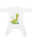 Комбинезон, авторский принт "Динозаврик"
