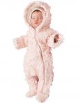 Комбинезон утепленный "Цветы" (розовый)