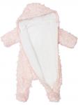 Комбинезон утепленный "Цветы" (розовый)