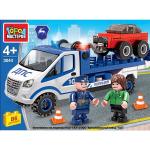 ГАЗ конструктор "Город мастеров" полицейская газель эвакуатор, 86дет. в русс. кор. в кор.2*40шт