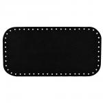 Дно для сумки 15 х 30 см. Супер чёрный