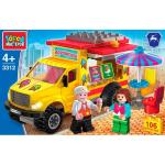 ГАЗ конструктор "Город мастеров" газ некст-кафе на колесах, 106дет. в русс. кор. в кор.2*18шт