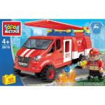 ГАЗ конструктор "Город мастеров" пожарная газель, 100дет. в русс. кор. в кор.2*40шт