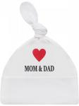 Шапочка с принтом "I Love Mom and Dad"