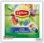 Зеленый чай Lipton с ягодами годжи и черникой 25 шт.