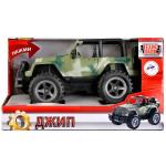 МАШИНА 'ТЕХНОПАРК' ПЛАСТ. ИНЕРЦ. ДЖИП 22 см, СВЕТ+ЗВУК, ОТКРЫВ ДВЕРИ В РУСС. КОР. в кор.30 шт