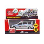 МАШИНА "ТЕХНОПАРК" МЕТАЛЛ. ИНЕРЦ. LADA LARGUS ПОЛИЦИЯ 12СМ, ОТКРЫВ. ДВЕРИ В КОР. в кор.2*24шт