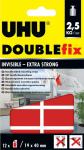  КЛЕЕВЫЕ ПОДУШЕЧКИ  UHU DOUBLEfix  ПРОЗРАЧНЫЕ ДЛЯ СТЕКЛА 12ШТ  19х40ММ БЛ
