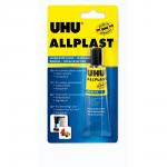 КЛЕЙ UHU ALLPLAST, ДЛЯ ПЛАСТИКОВ 6Г, БЛИСТЕР