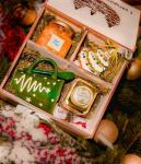 *Новогодний бокс (подарочная коробка) на три отделения