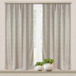 Комплект портьер для кухни Жаккард Ривьера темно-бежевый 135*180*2 шт.