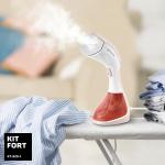 Отпариватель ручной «2 в 1» Kitfort КТ-929-1 бело-коричневый