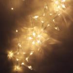 СНОУ БУМ Гирлянда электр. бахрома 115LED, 2,8х0,55х0,9м, "Звезды", шампань, 8 реж, 220В с удлин