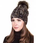 020/1 Муха камни шанель флис Шапка