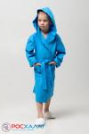 Детский вафельный халат с капюшоном В-07 (23)