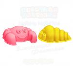 Кинетический песок для лепки                   в пакете 0,5 кг + 2 формочки           (крабик и ракушка)                                   Цвет натуральный