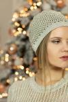 *Шапочка льняная 16-03 золотой люрекс