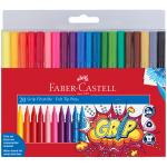 Фломастеры Faber-Castell "Grip", 20цв., трехгранные, смываемые, пластик.уп., европодвес, 155320