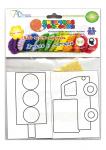 Набор для детского творчества НИТОЧНАЯ ФАНТАЗИЯ "МАМА И МАЛЫШ" Парные карточки - 9.грузовик и светофор