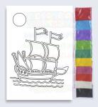 Набор для детского творчества "Песочная Фантазия" Кораблик А3