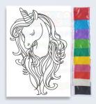 Набор для детского творчества "Песочная Фантазия" Единорог №2 А3