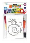 Набор для детского творчества НИТОЧНАЯ ФАНТАЗИЯ "ВЗРОСЛЫЙ МАЛЫШ" наборы с контуром - 3.улитка