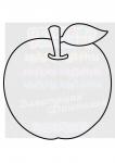 Трафарет  "Яблоко" А6