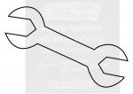 Трафарет  "Гаечный ключ" А6