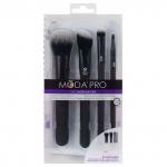 Royal & Langnickel MODA  PRO EVERYDAY KIT. Набор кистей для макияжа в чехле (4 шт.)