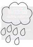 Трафарет  "Дождик" А6