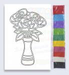 Набор для детского творчества "Песочная Фантазия" Букет роз А3