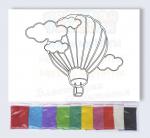 Набор для детского творчества "Песочная Фантазия" Водушный шар А3